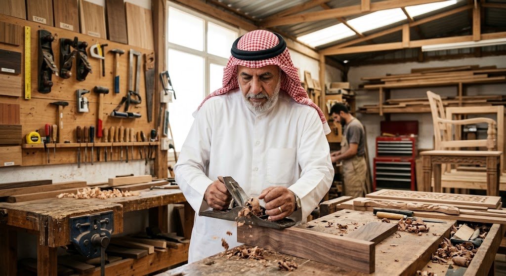 معلم نجار بالكويت لتقديم أفضل خدمات النجارة وتفصيل الأخشاب باحترافية